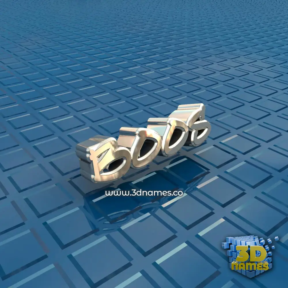 boos in Blue Bling style - 3D name wallpaper