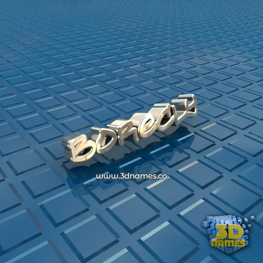 borecly in Blue Bling style - 3D name wallpaper
