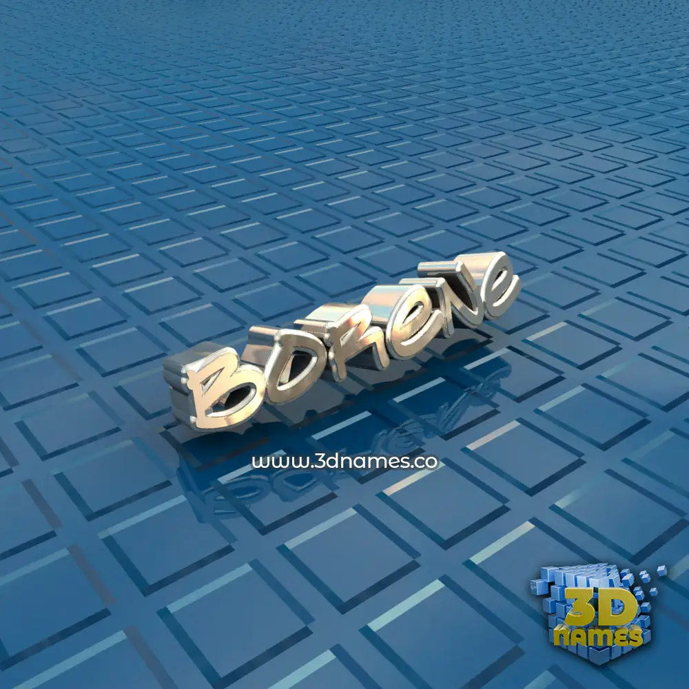 borene in Blue Bling style - 3D name wallpaper