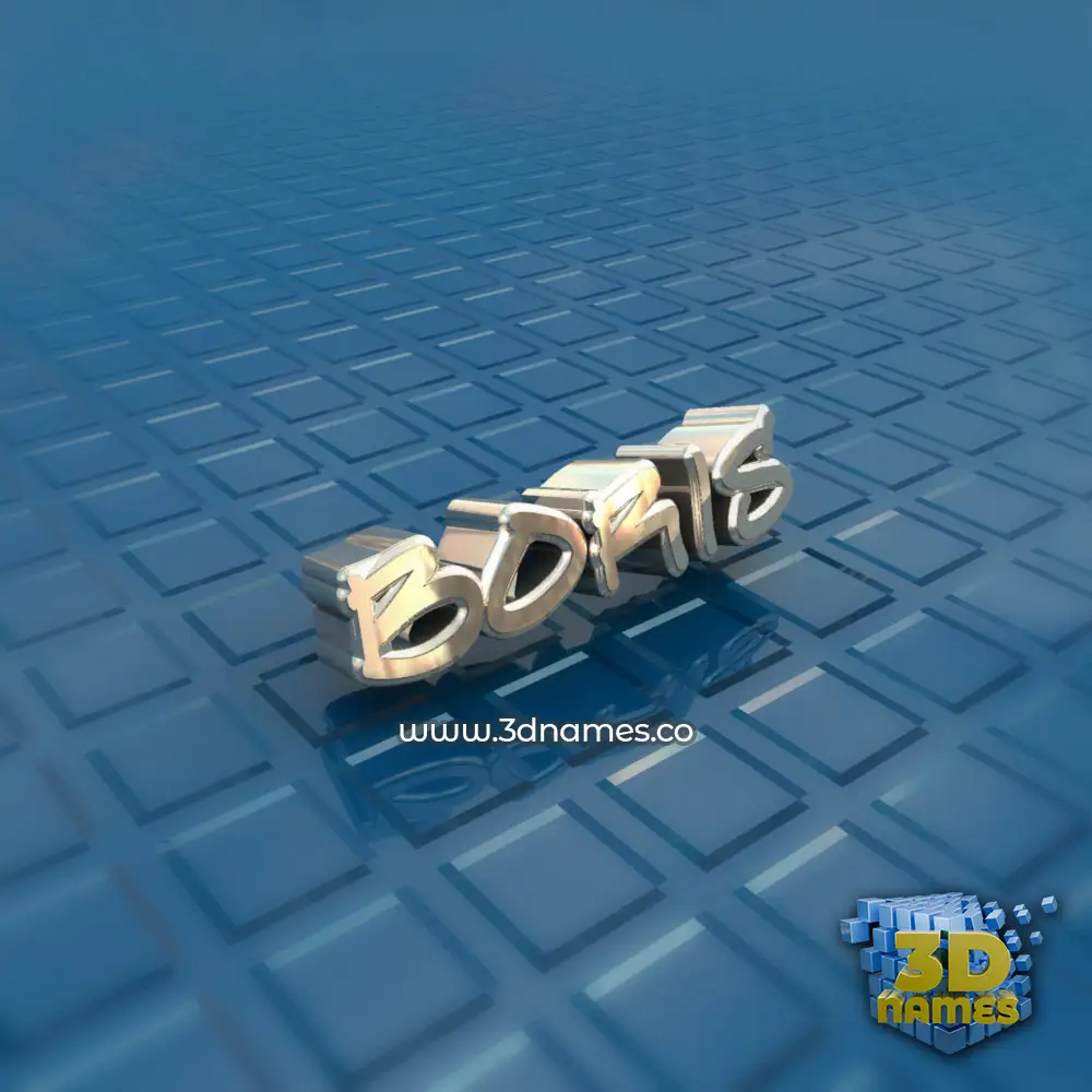 boris in Blue Bling style - 3D name wallpaper