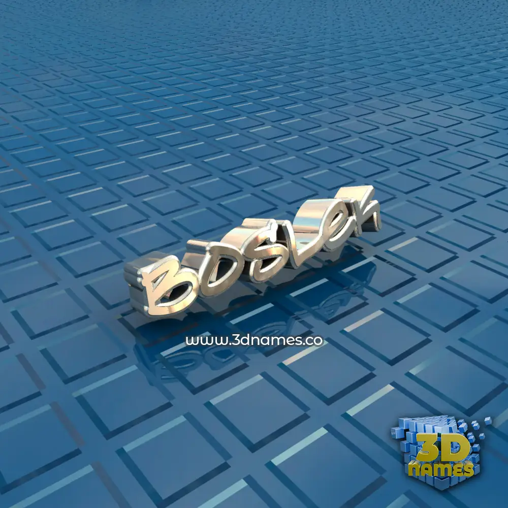 boslek in Blue Bling style - 3D name wallpaper