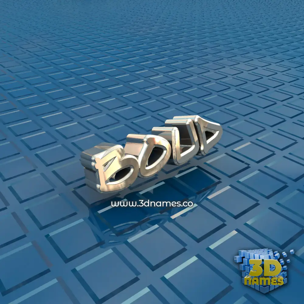 boud in Blue Bling style - 3D name wallpaper