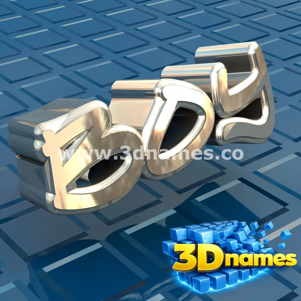 boy in Blue Bling style - 3D name wallpaper