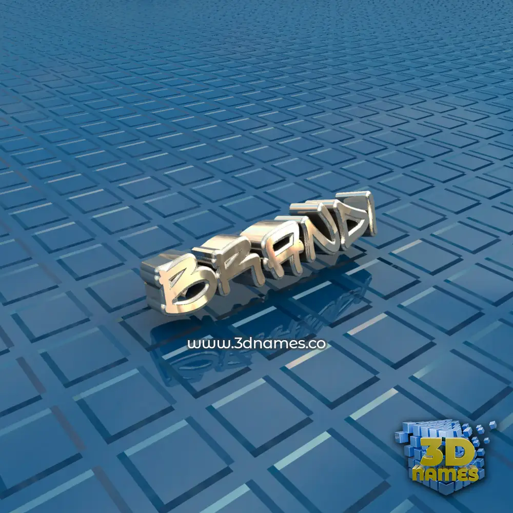 brandi in Blue Bling style - 3D name wallpaper