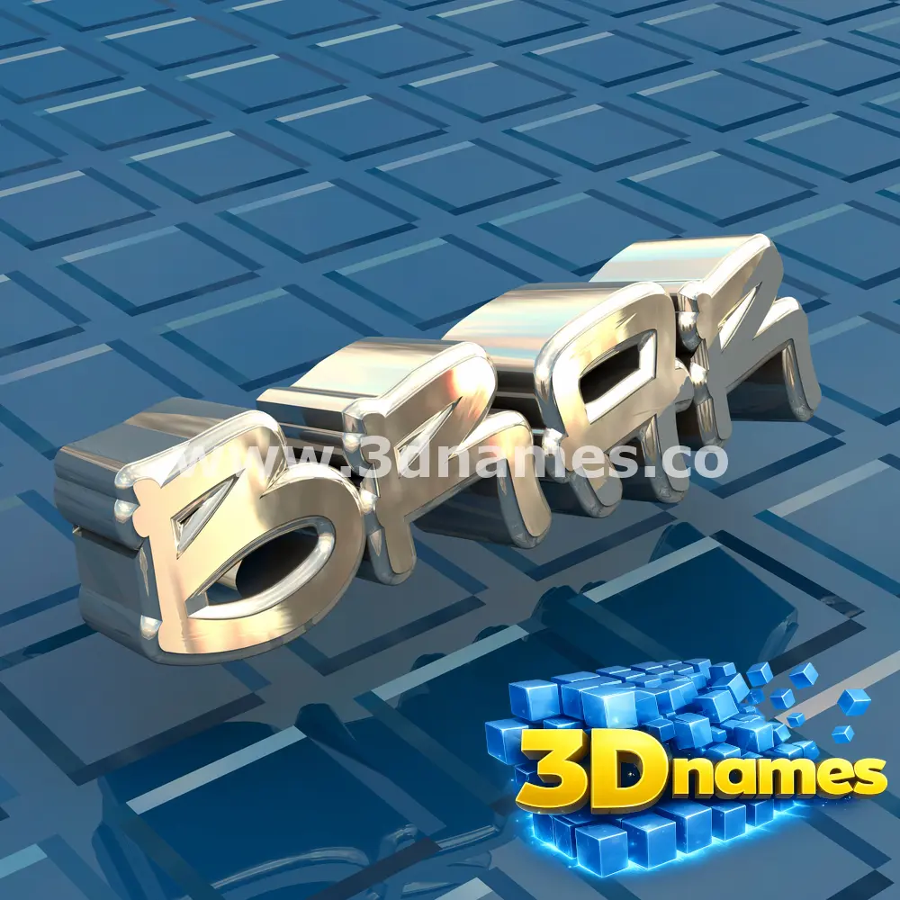 brar in Blue Bling style - 3D name wallpaper