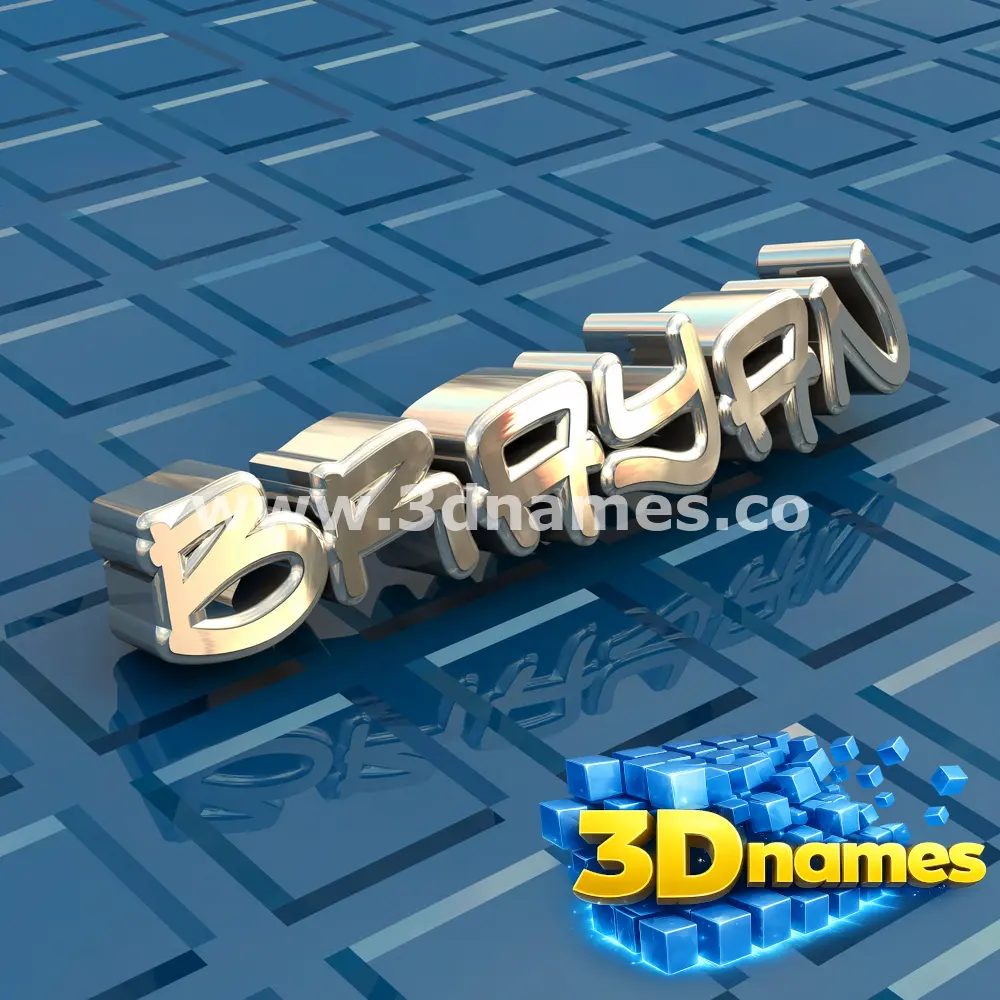 brayan in Blue Bling style - 3D name wallpaper