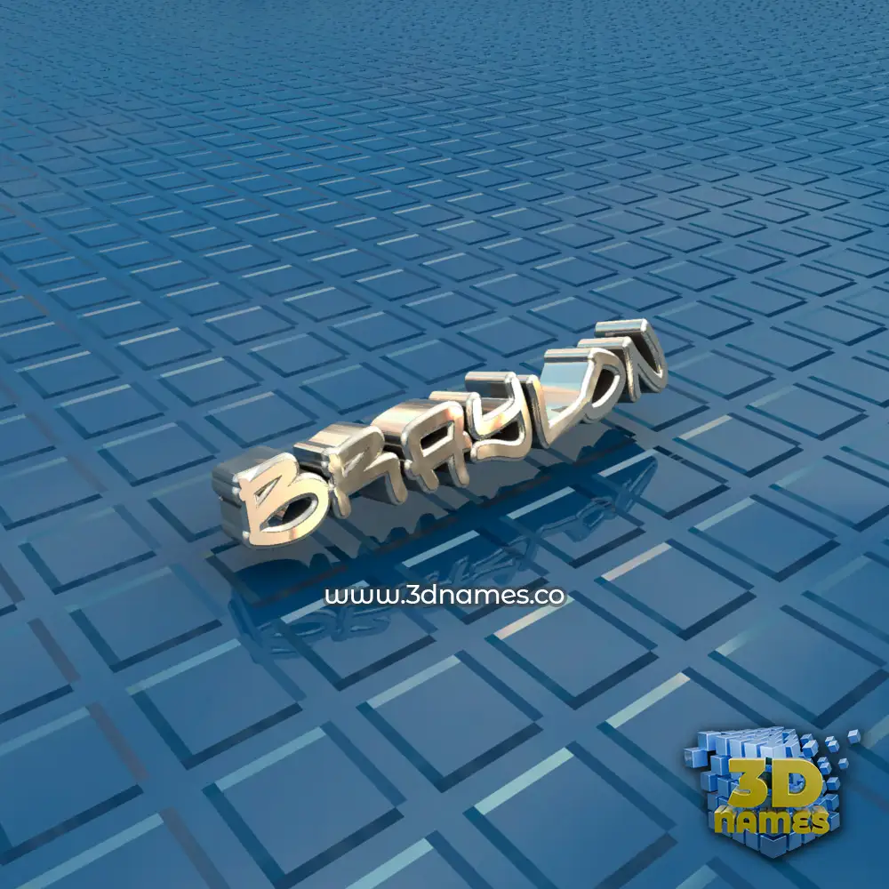 braylon in Blue Bling style - 3D name wallpaper