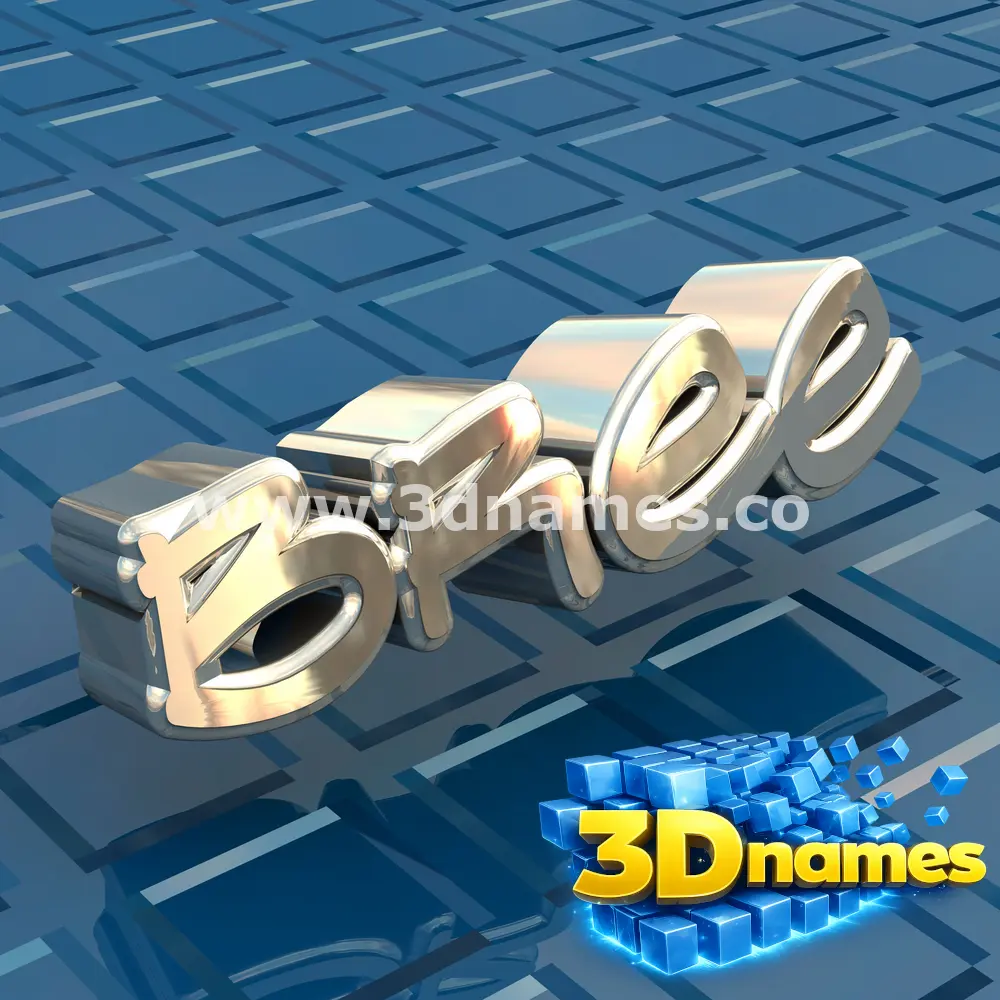 bree in Blue Bling style - 3D name wallpaper