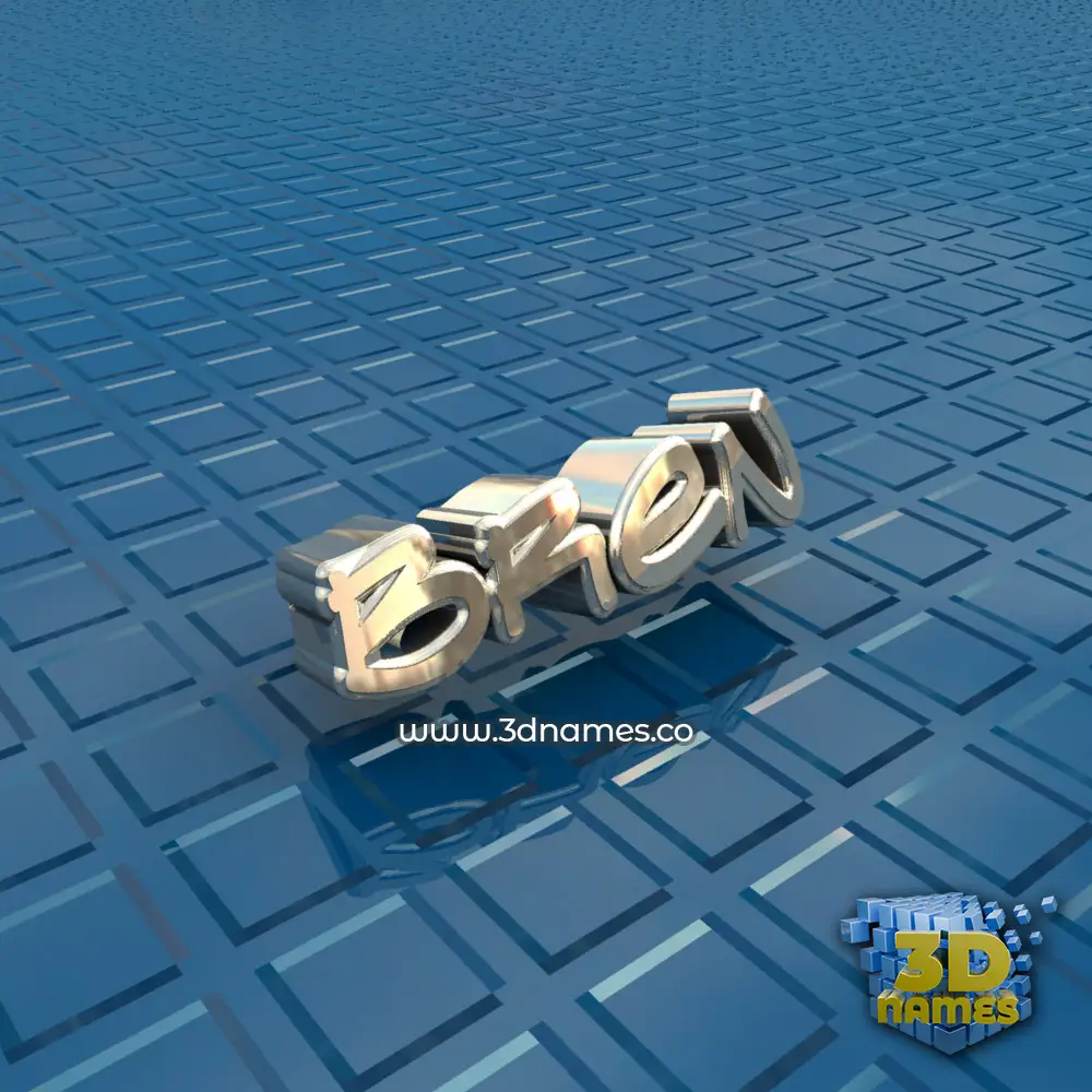 bren in Blue Bling style - 3D name wallpaper