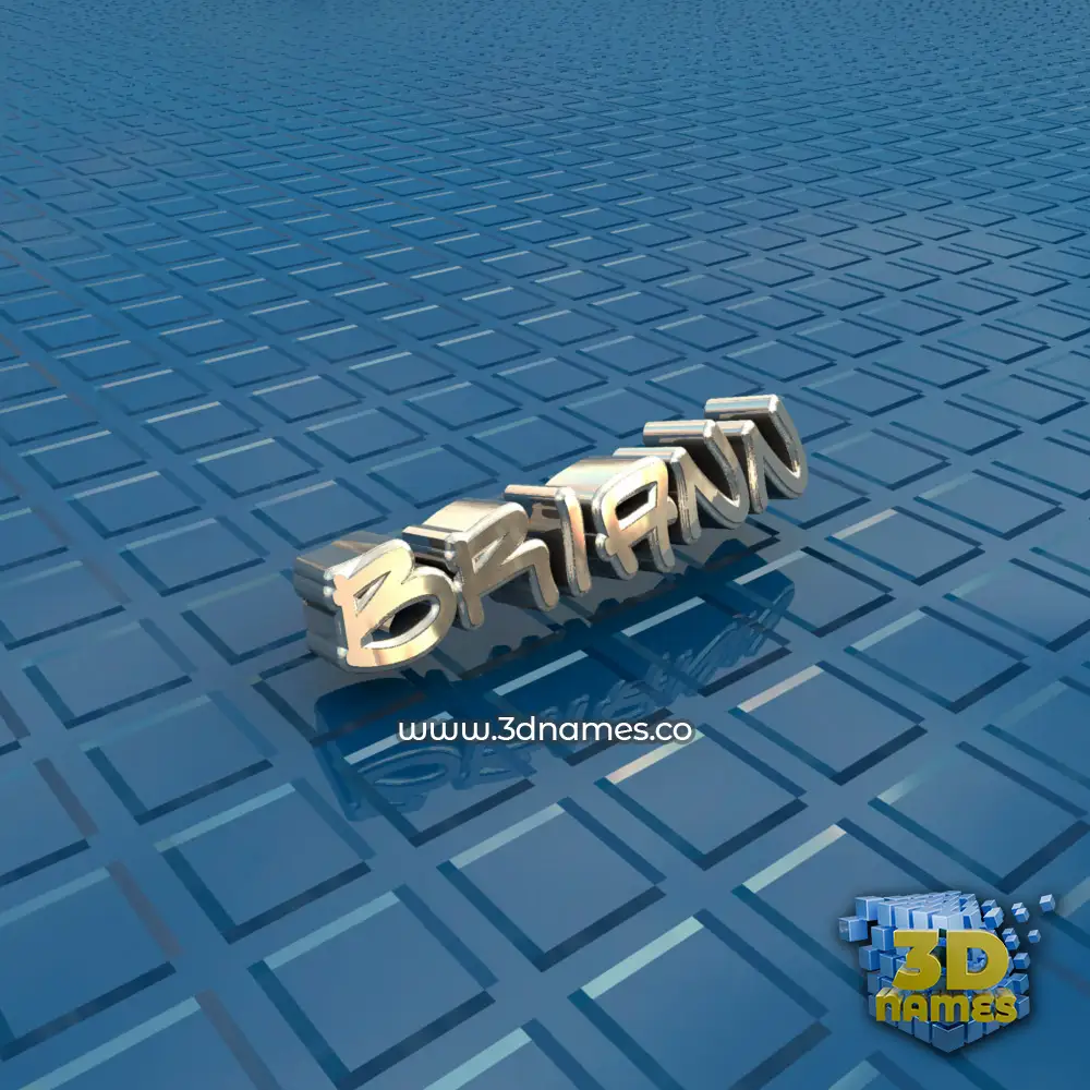 briann in Blue Bling style - 3D name wallpaper