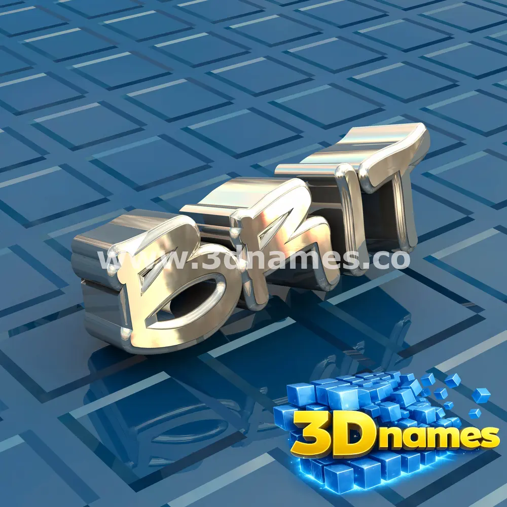 brit in Blue Bling style - 3D name wallpaper