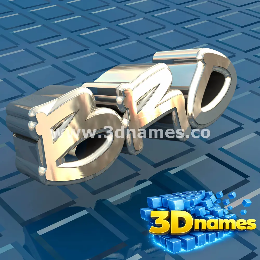 bro in Blue Bling style - 3D name wallpaper