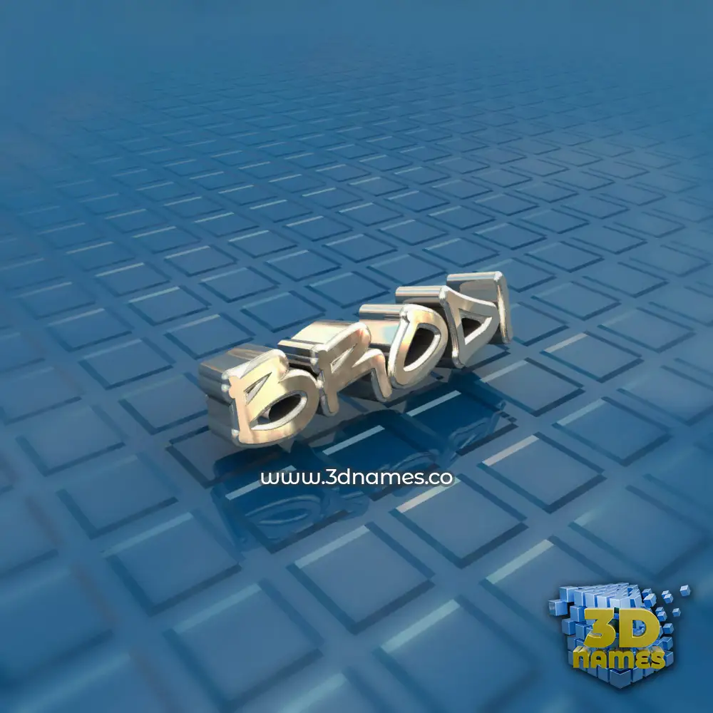 brodi in Blue Bling style - 3D name wallpaper