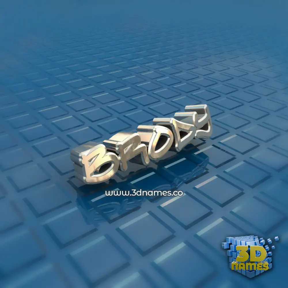 brody in Blue Bling style - 3D name wallpaper