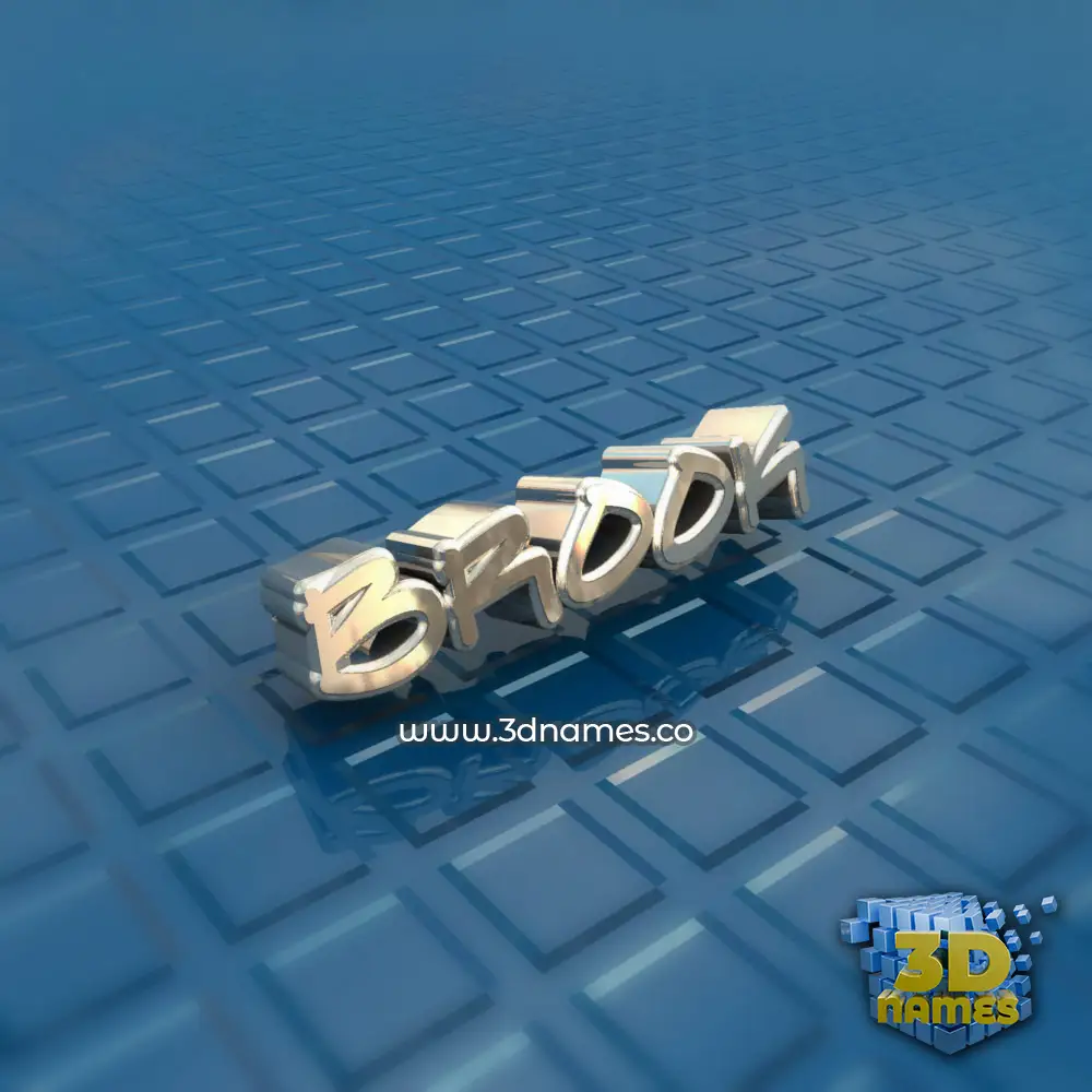 brook in Blue Bling style - 3D name wallpaper