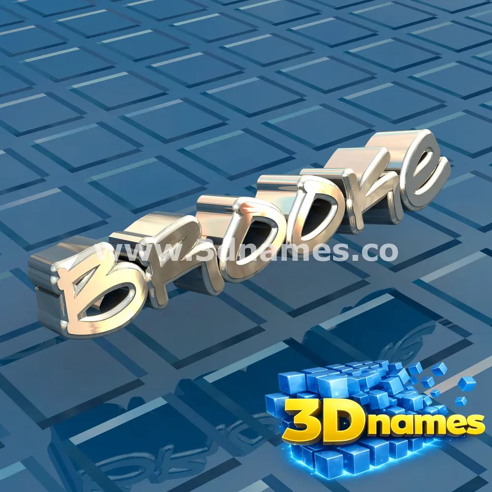 brooke in Blue Bling style - 3D name wallpaper