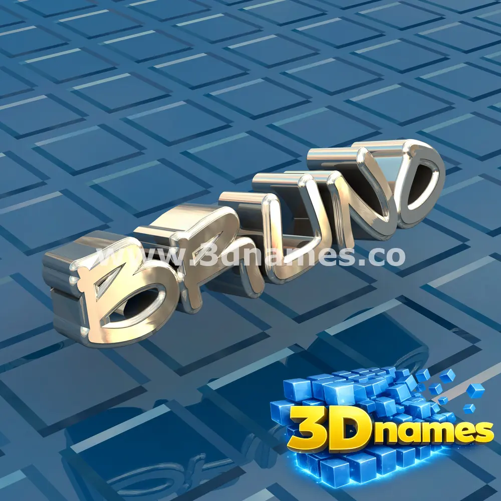 bruno in Blue Bling style - 3D name wallpaper