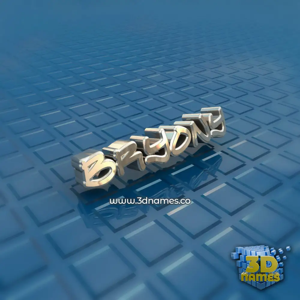 bryony in Blue Bling style - 3D name wallpaper