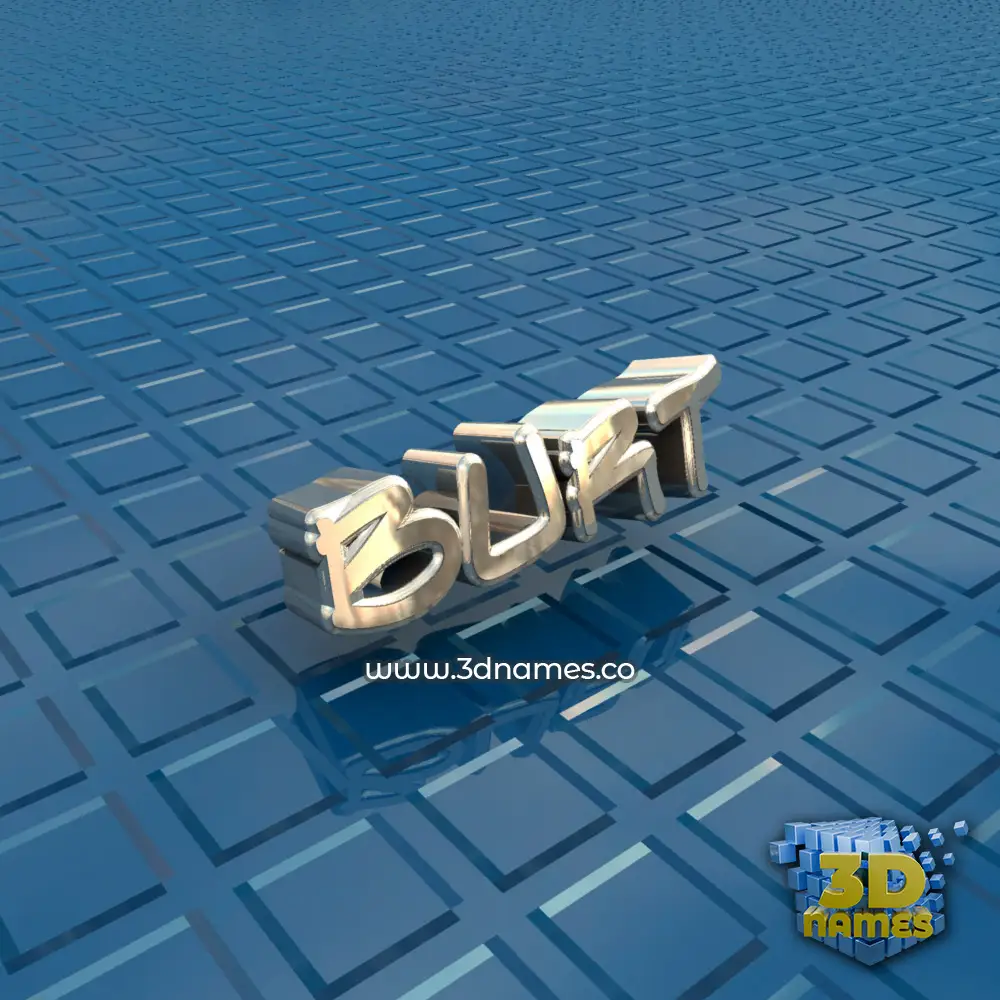 burt in Blue Bling style - 3D name wallpaper