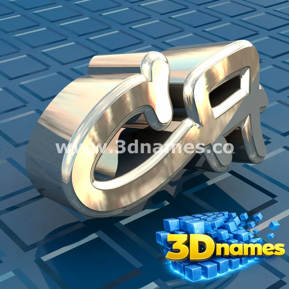 ca in Blue Bling style - 3D name wallpaper