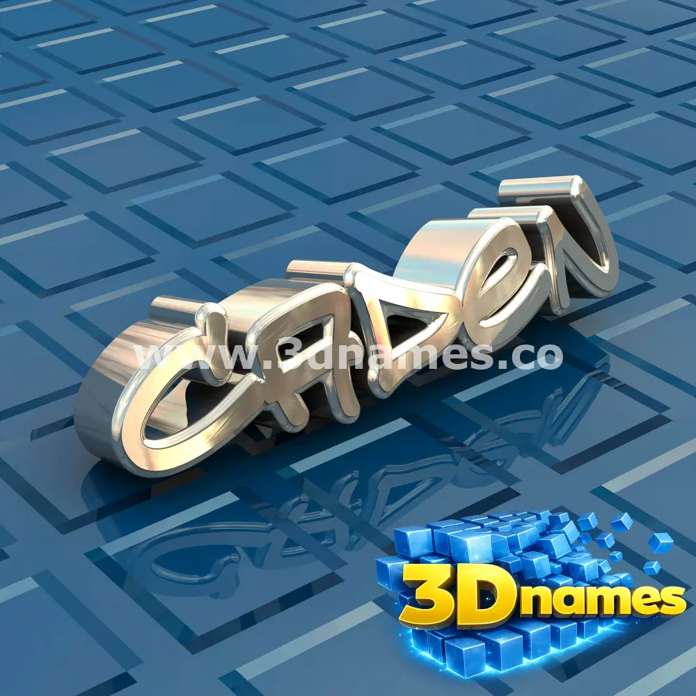 caden in Blue Bling style - 3D name wallpaper