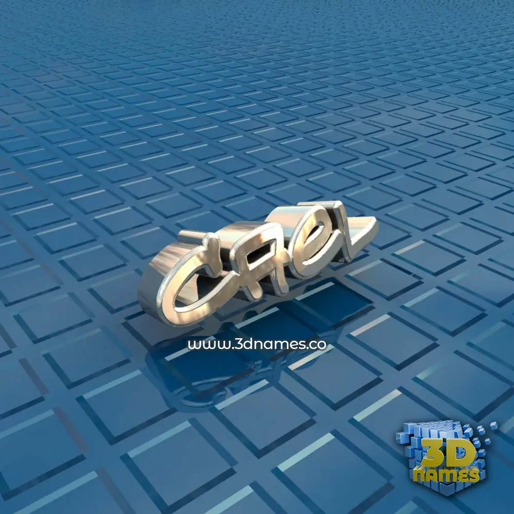 cael in Blue Bling style - 3D name wallpaper
