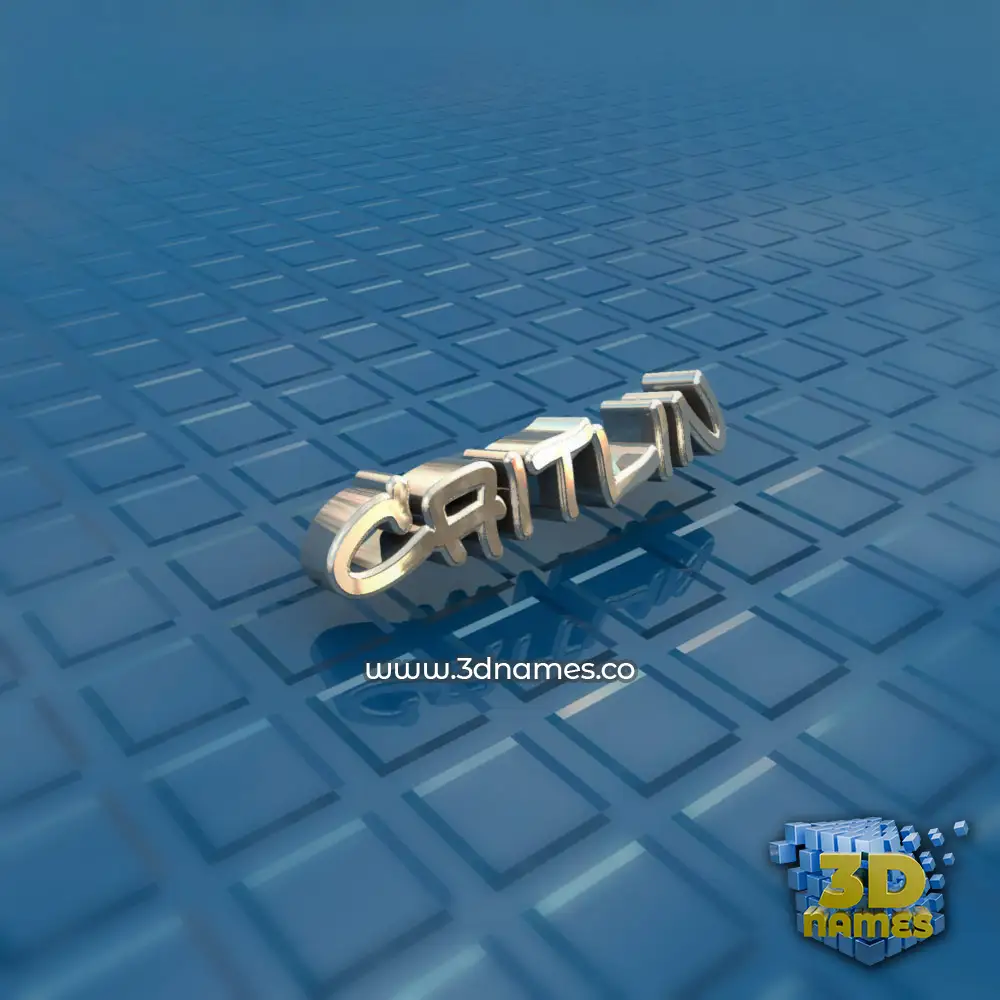 caitlin in Blue Bling style - 3D name wallpaper