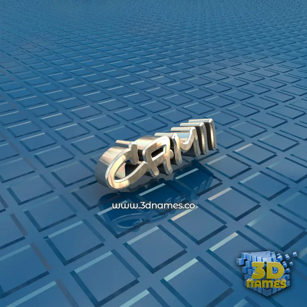 camii in Blue Bling style - 3D name wallpaper