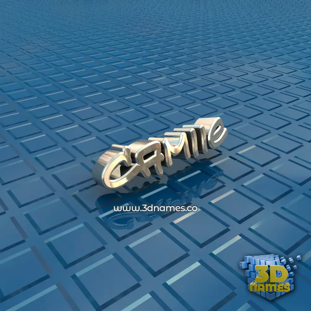 camiie in Blue Bling style - 3D name wallpaper