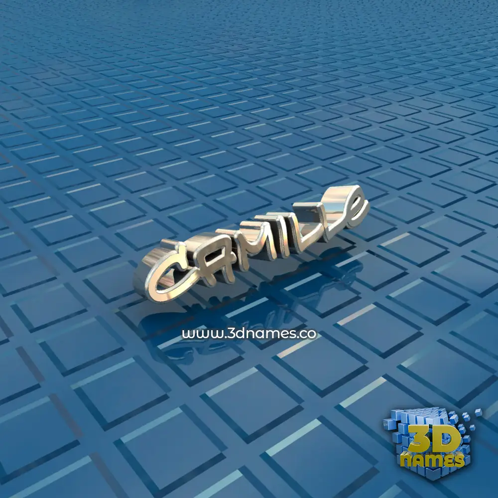 camille in Blue Bling style - 3D name wallpaper