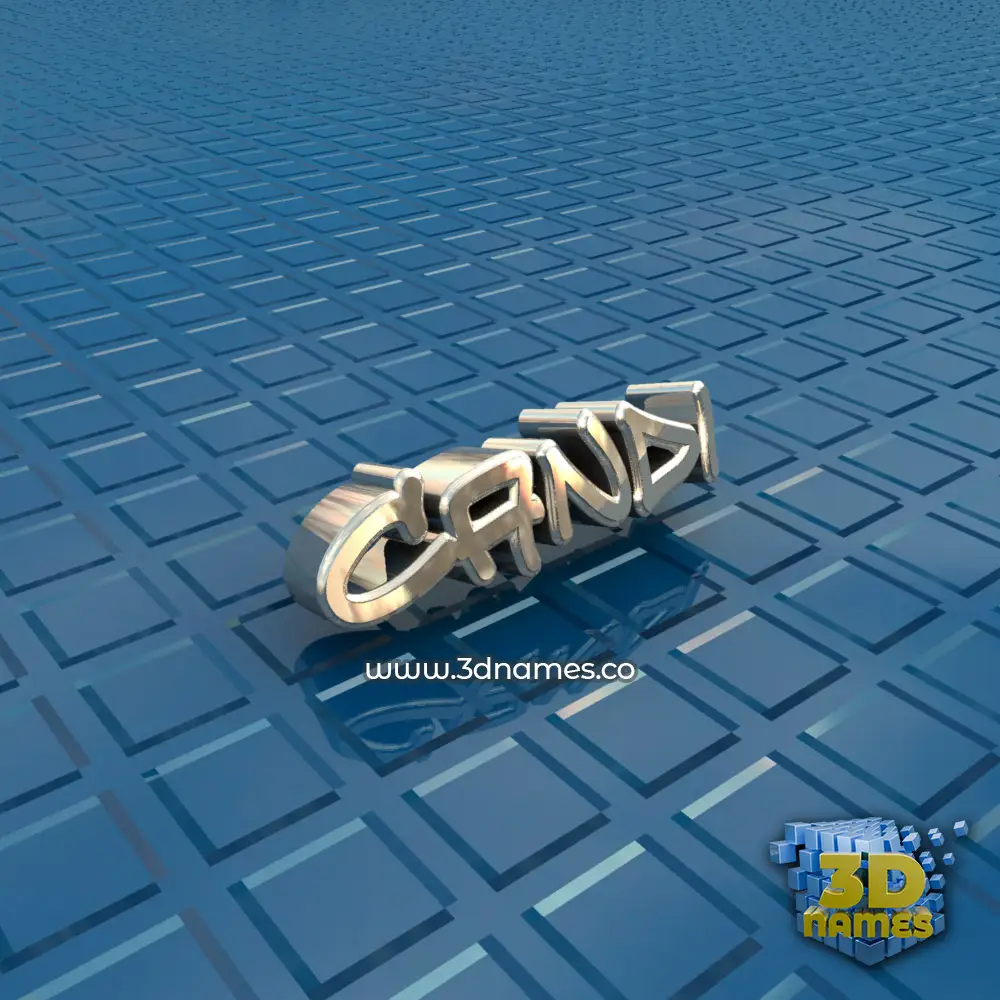 candi in Blue Bling style - 3D name wallpaper