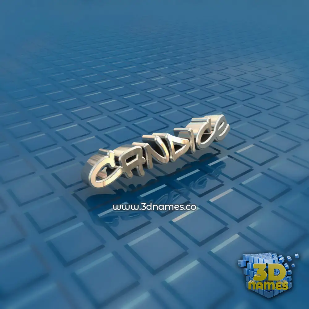 candice in Blue Bling style - 3D name wallpaper