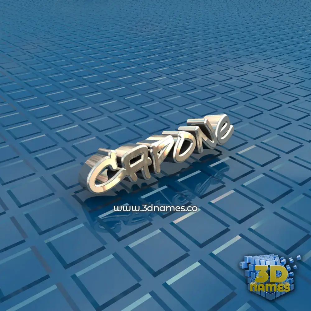 capone in Blue Bling style - 3D name wallpaper