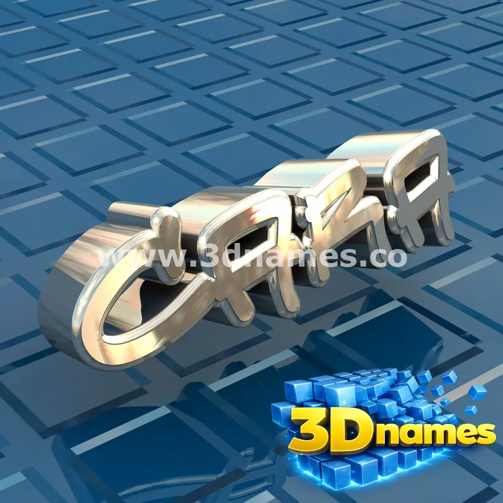 cara in Blue Bling style - 3D name wallpaper