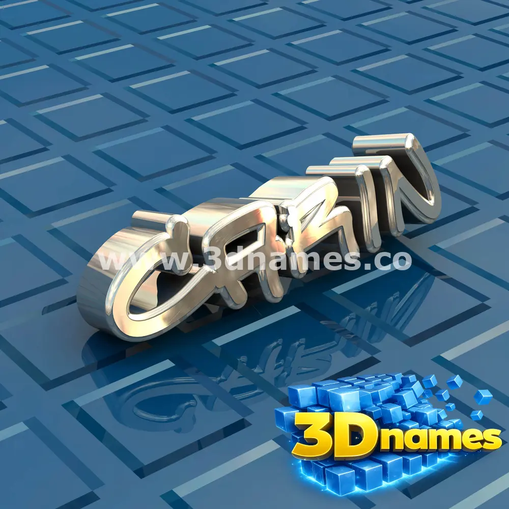 carin in Blue Bling style - 3D name wallpaper