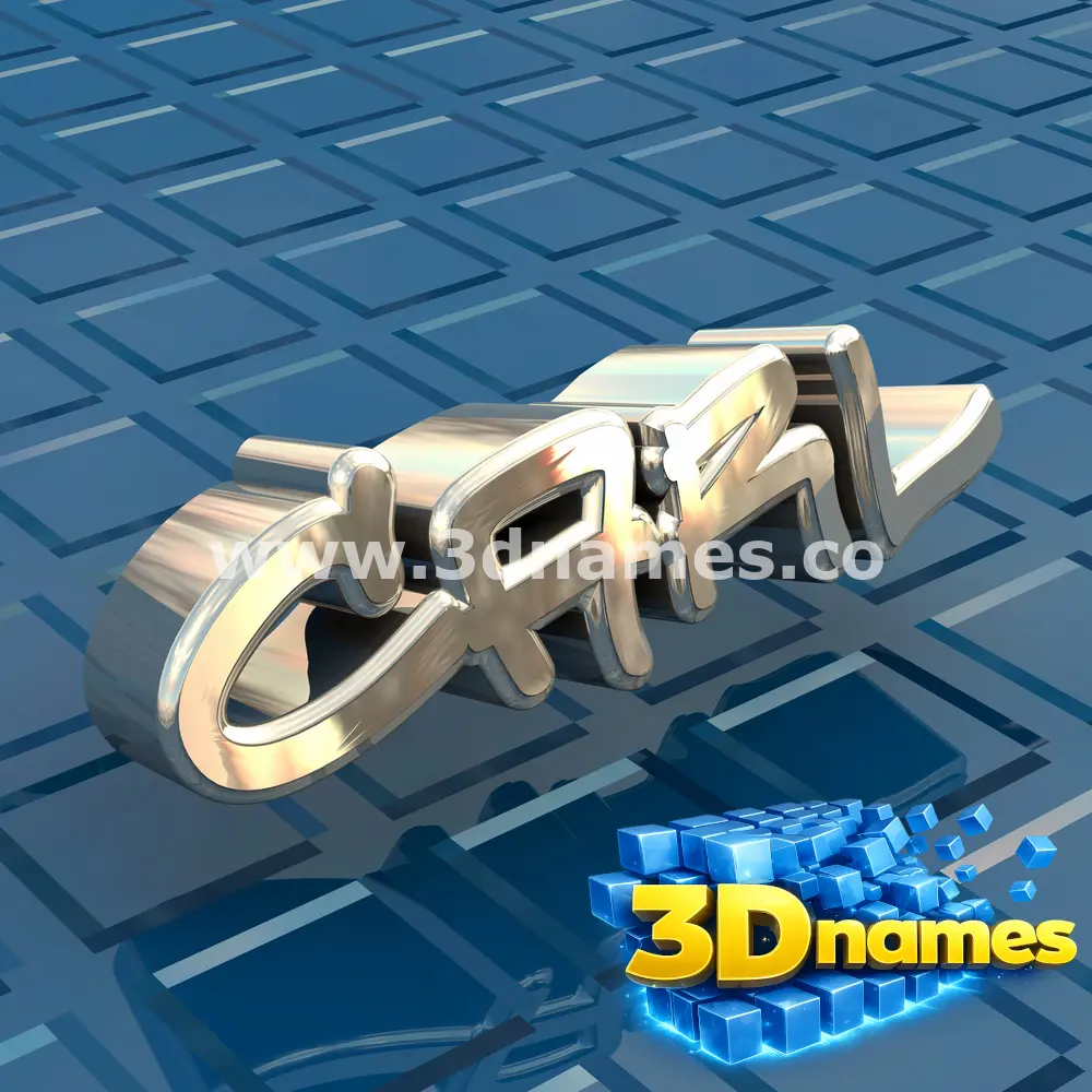 carl in Blue Bling style - 3D name wallpaper