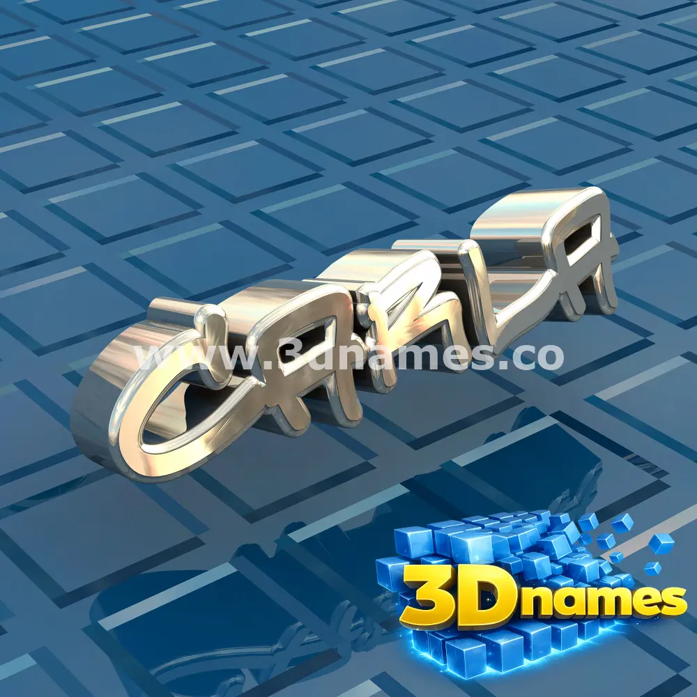 carla in Blue Bling style - 3D name wallpaper