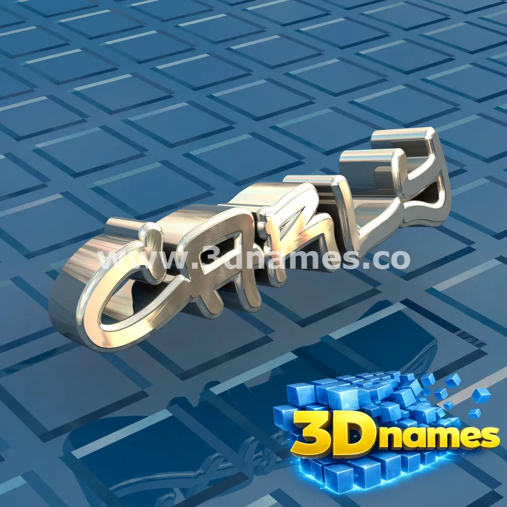 carly in Blue Bling style - 3D name wallpaper
