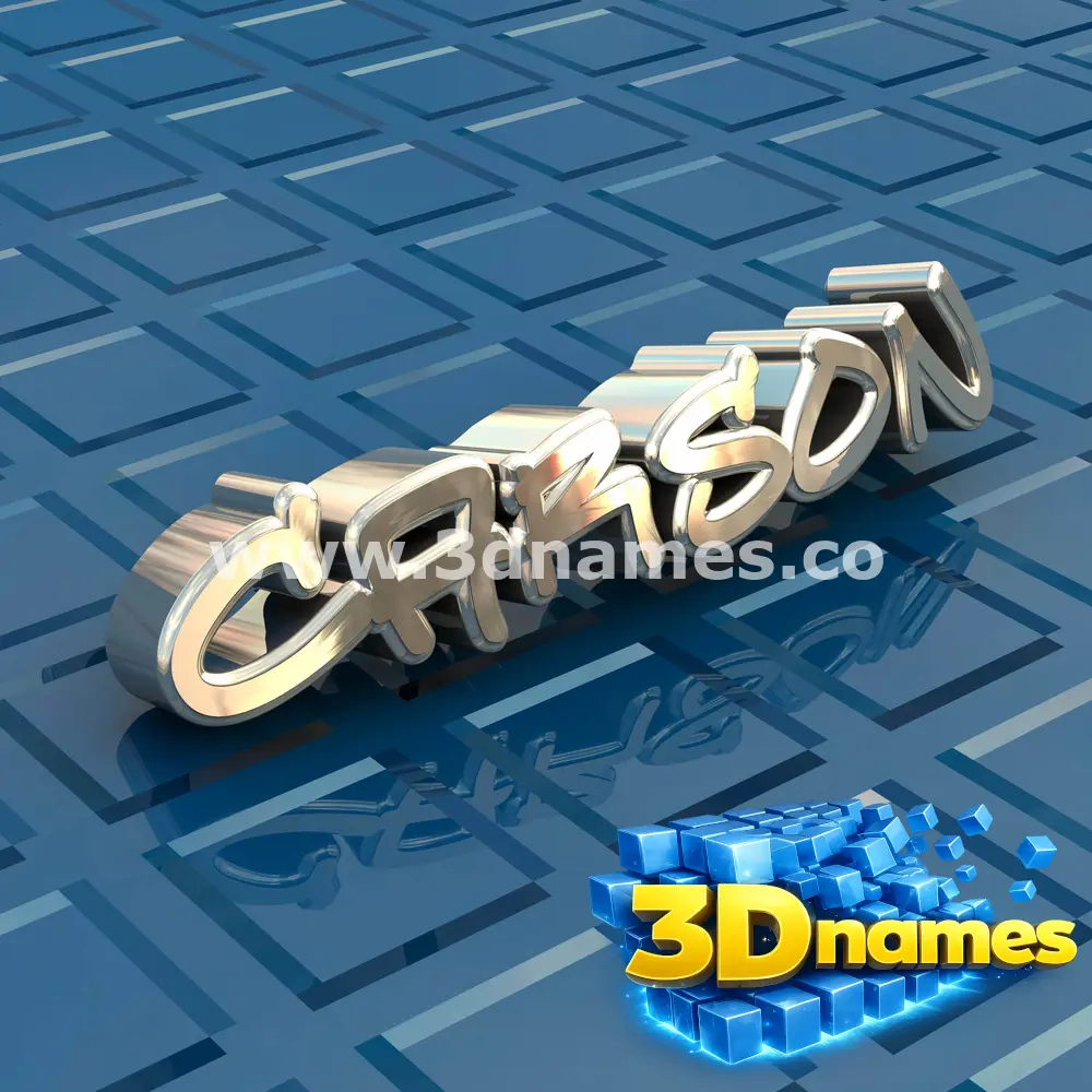 carson in Blue Bling style - 3D name wallpaper