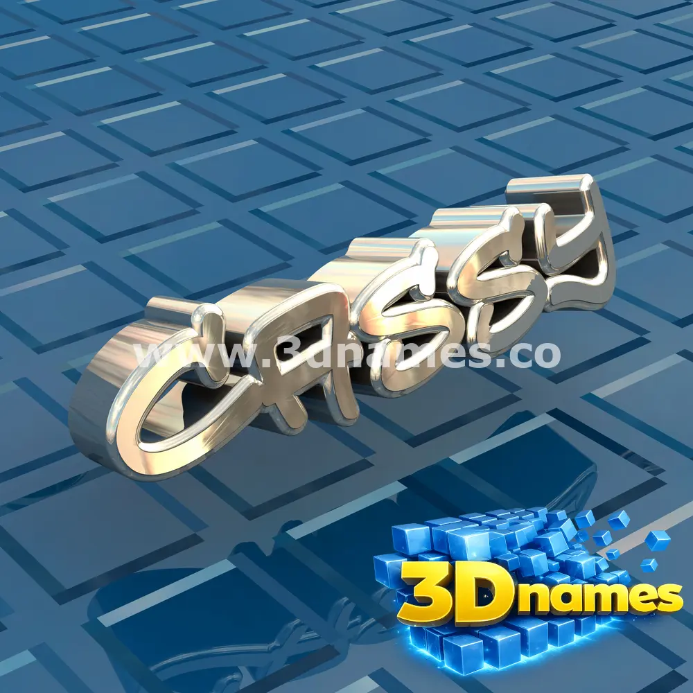 cassy in Blue Bling style - 3D name wallpaper
