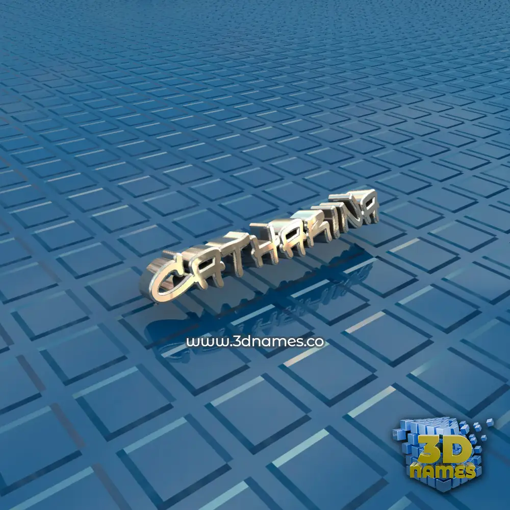catharina in Blue Bling style - 3D name wallpaper