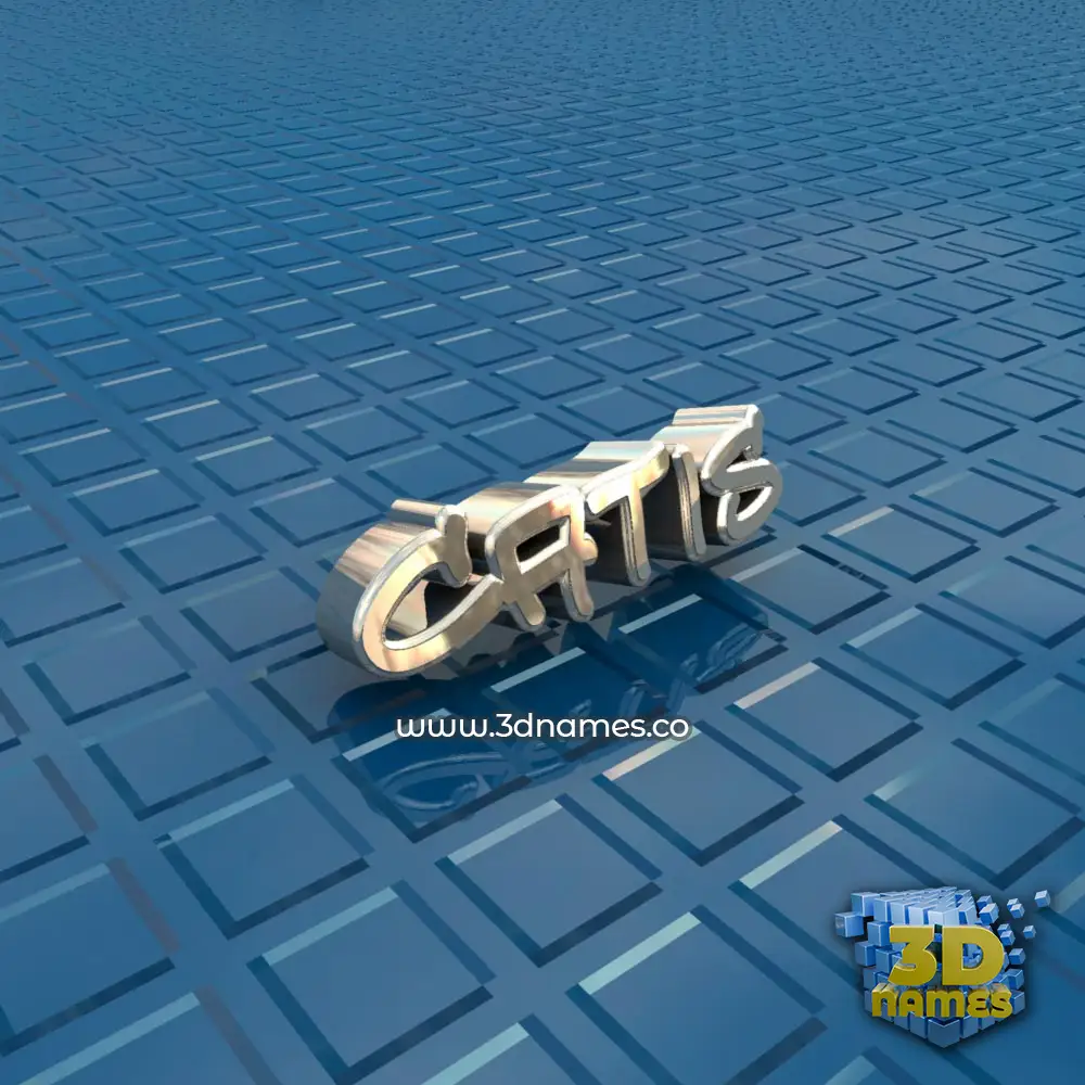 catis in Blue Bling style - 3D name wallpaper