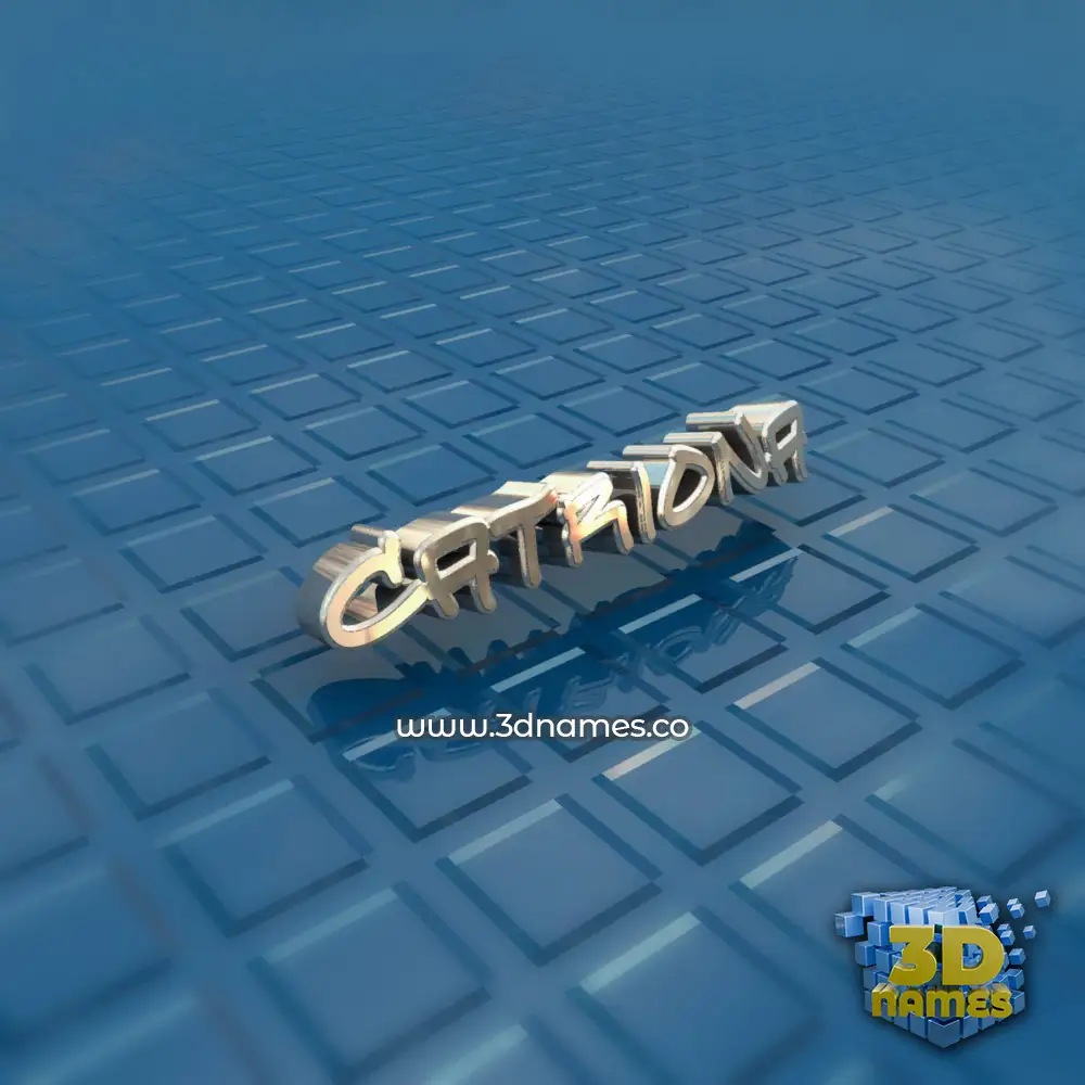 catriona in Blue Bling style - 3D name wallpaper