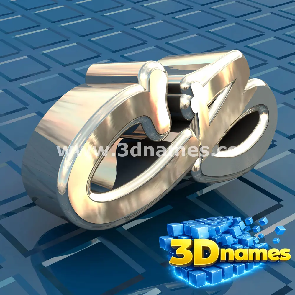 cb in Blue Bling style - 3D name wallpaper