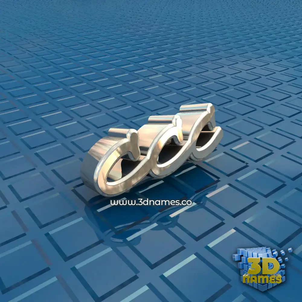 ccc in Blue Bling style - 3D name wallpaper