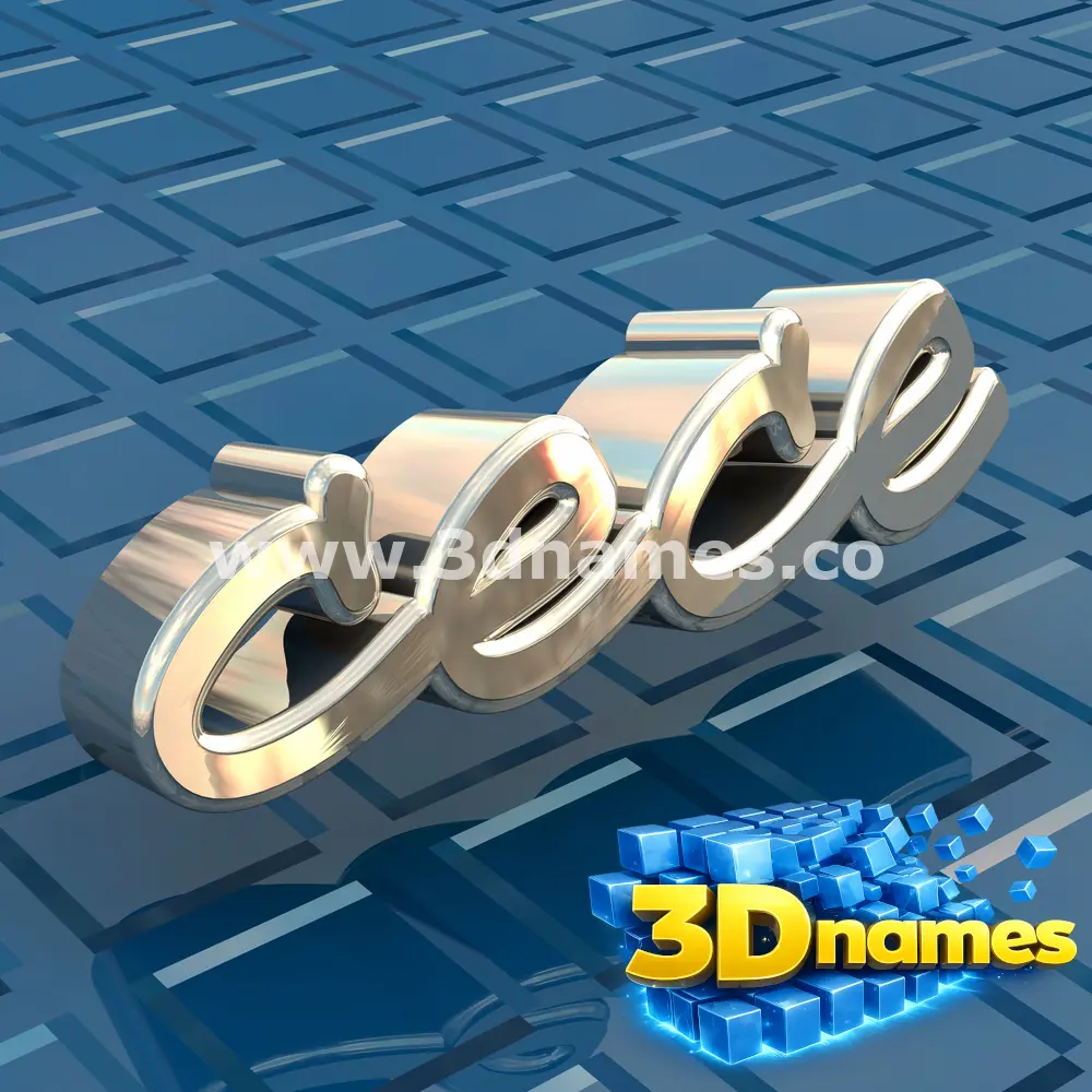 cece in Blue Bling style - 3D name wallpaper
