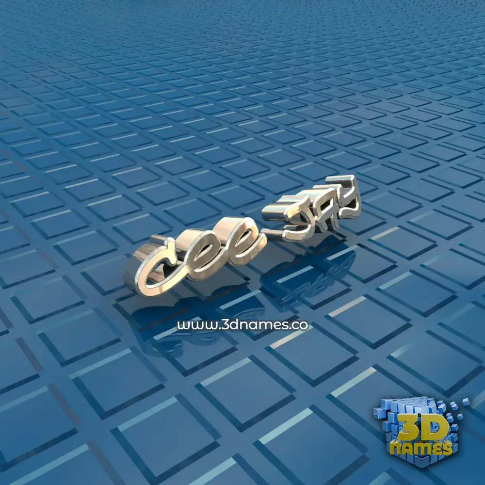 cee jay in Blue Bling style - 3D name wallpaper