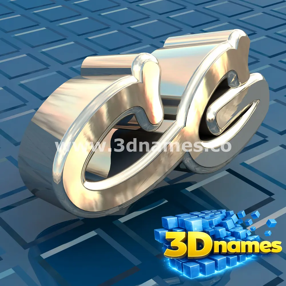 cg in Blue Bling style - 3D name wallpaper