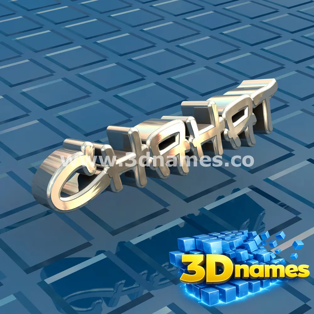 chahat in Blue Bling style - 3D name wallpaper