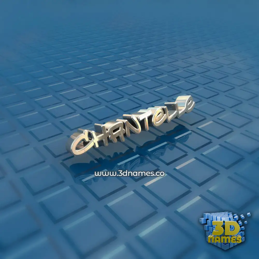 chantelle in Blue Bling style - 3D name wallpaper